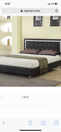 Queen rhinestone bed frame