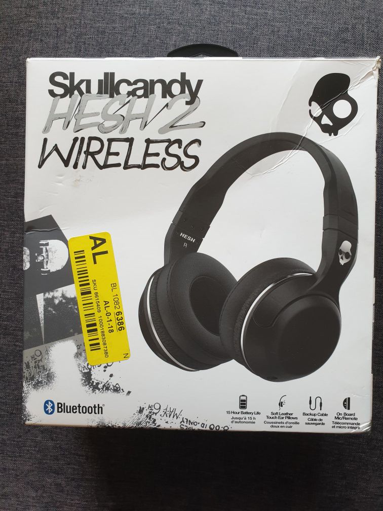 Skullcandy Hesh 2 Wireless Bluetooth Headphone - Black 👌