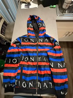 Nautica Hooded Puffer Jacket – Red/Blue