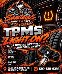 TPMs light tire sensors