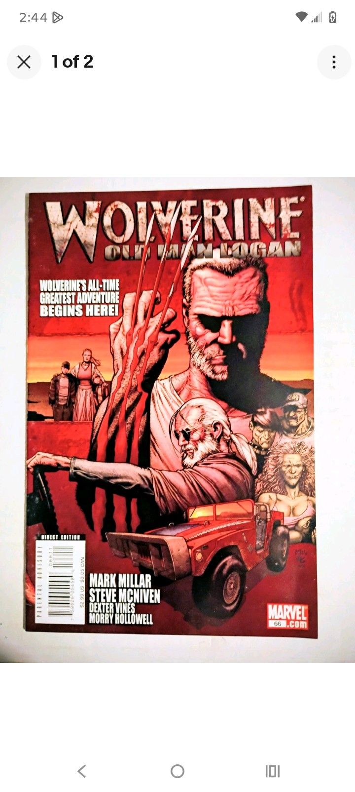 Marvel Comics Wolverine Vol. 3 #66 1st Appearance Old Man Logan, Millar/McNiven
