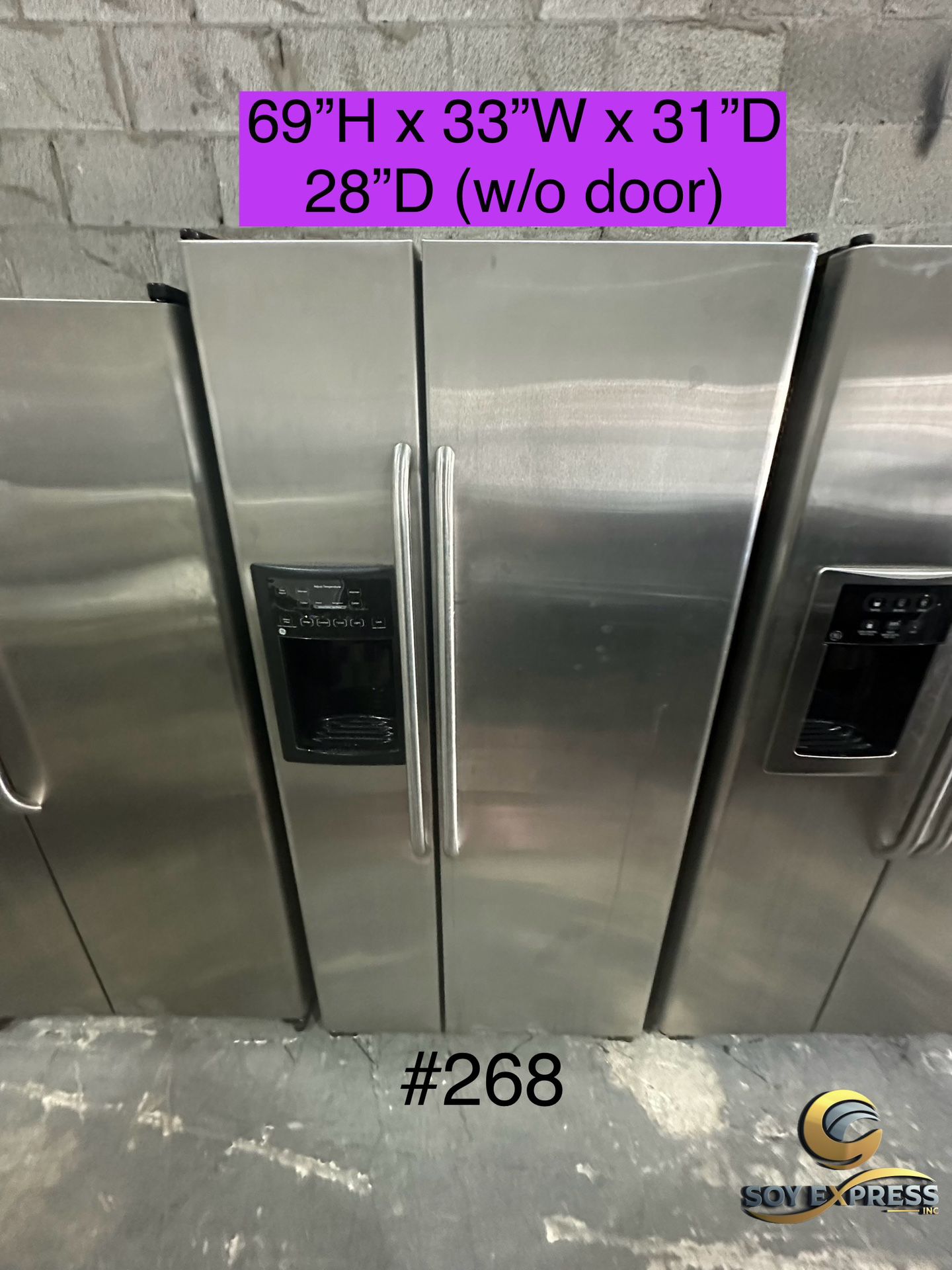 GE Refrigerator Side By Side (#268)