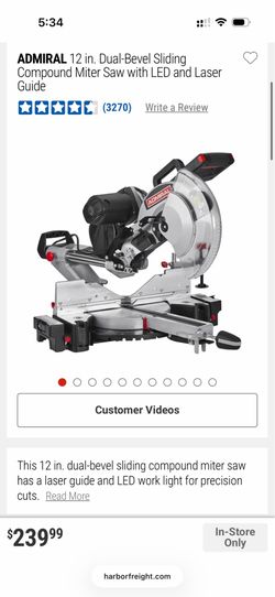 12” Double Bevel Mitre Saw - Very Good condition