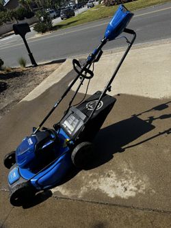 Kobalt 40V Max Brushless Mower & Trimmer Bundle + Battery