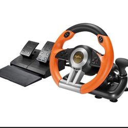 PXN PC Racing Wheel, V3 PRO 180 Degree Universal USB Car Sim Game Steering Wheel with Pedals for PC, Xbox One, Xbox Series S/X, PS3, PS4, Switch