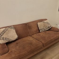 Vintage Arne Norell Mexico Leather Sofa 