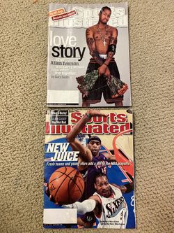 2 Allen Iverson Sports Illustrated Magazines 