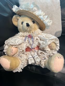 Vintage Dressed Teddy Bear Plush