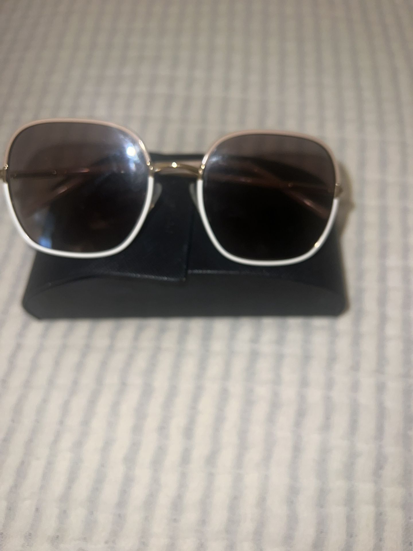 Prada PR 67XS Beige and light brown sunglasses