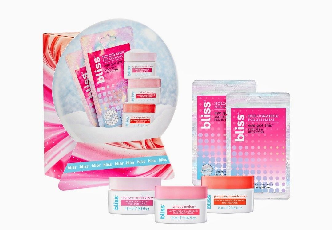Bliss Snow Globe Face Mask Set, 5 Pieces
