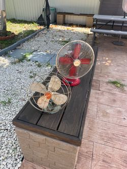 Vintage Zero Electric Fan – Antique Metal Better Homes & Gardens Retro Red Metal Table Fan – Vintage Style 3-Speed Desk Fan
