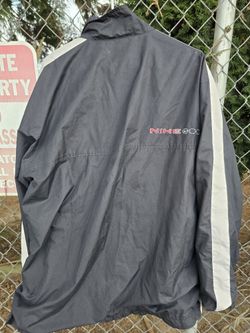 Vintage Nike Mens 2XL Travis Scott Mini Swoosh Lined Full Zip Windbreaker Jacket