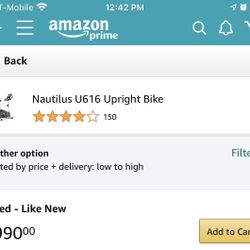 Nautilus U616 Bicycle