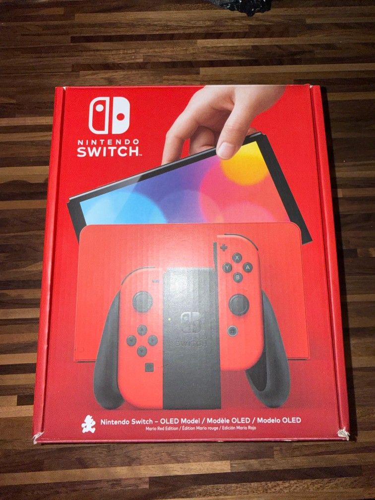 Nintendo Switch Oled Mario Red