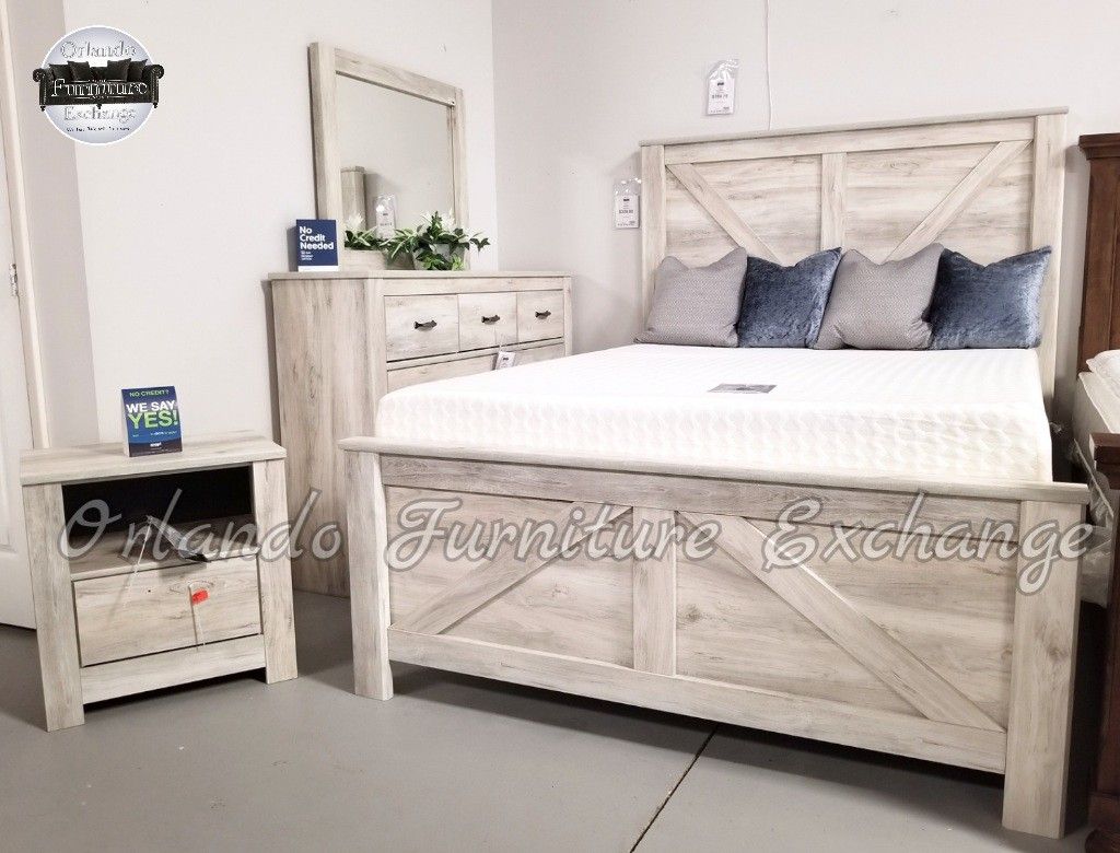 $779 FREE DELIVERY! BRAND NEW QUEEN BED FRAME DRESSER AND MIRROR