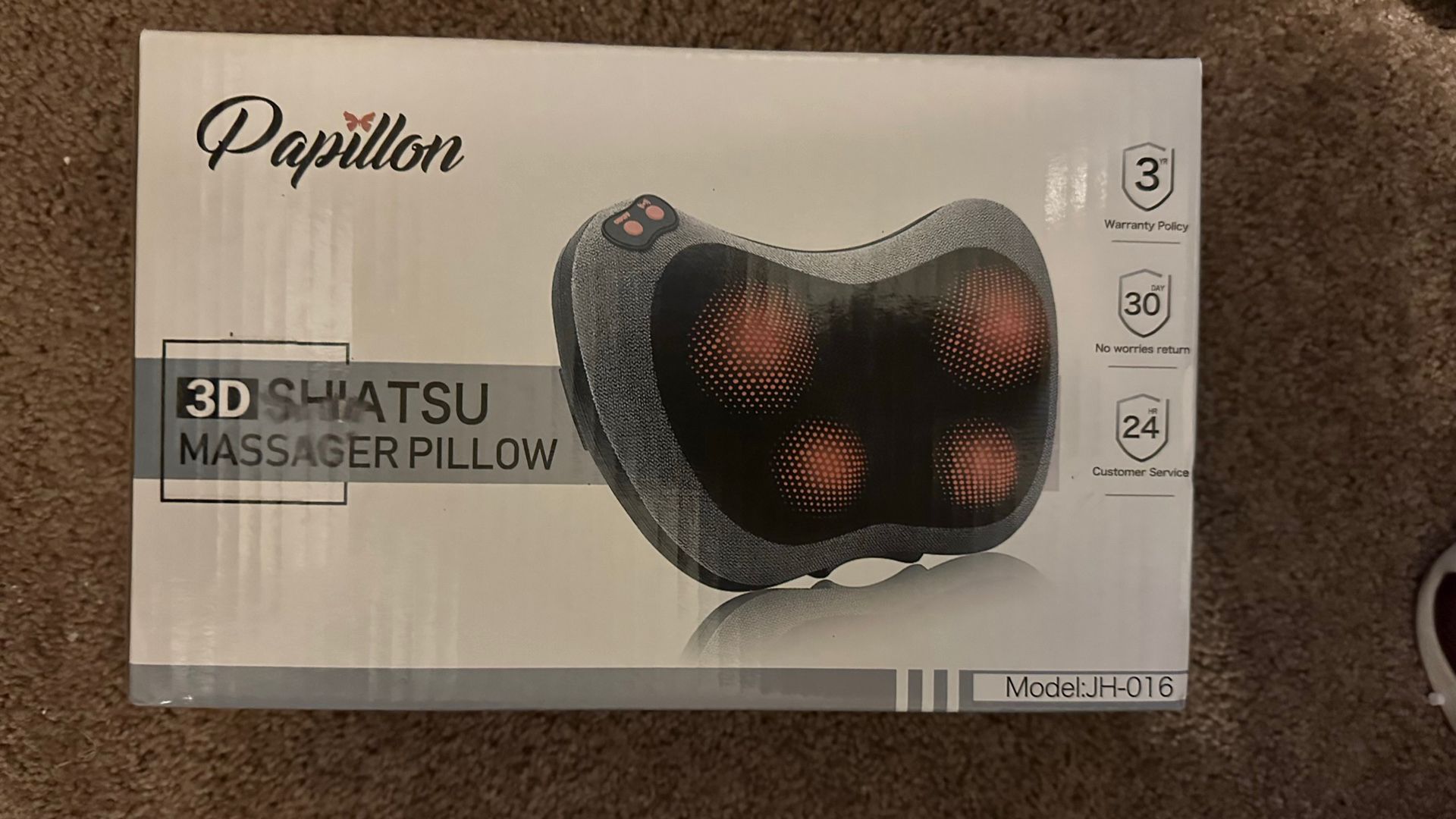 Papillon Shiatsu Massager Pillow