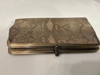 Hobo International Genuine Leather Snakeskin Wallet