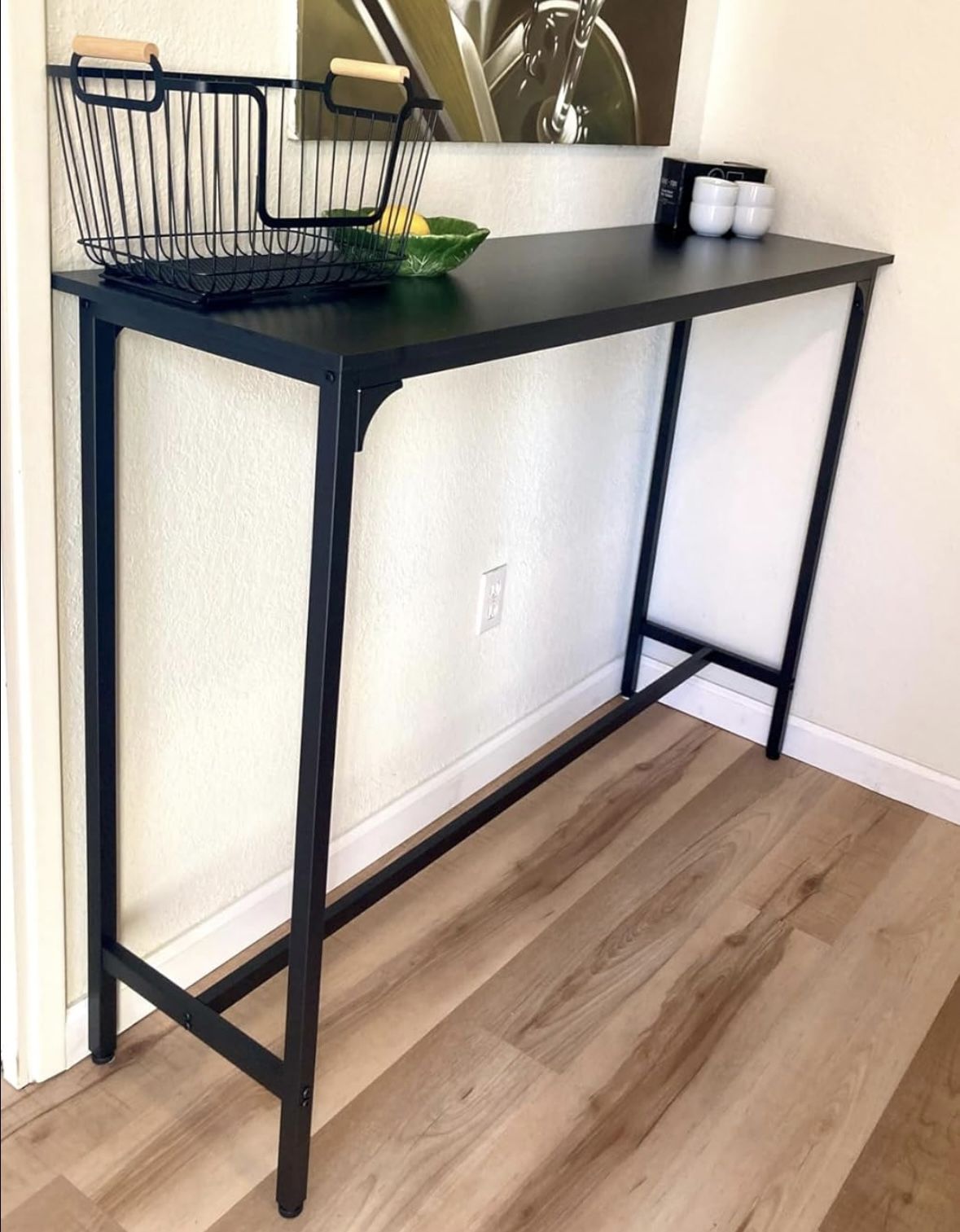 55” Bar Table Black