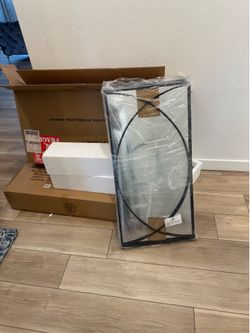 Metal Rectangle Mirror (Set of 3)