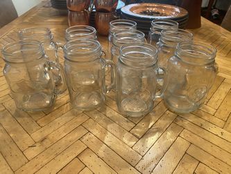 Set Of 10 Drinking Jars