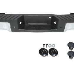 Top Gear Motors Rear Step Bumper Assembly for Ford F-150 2009–2014, Chrome, With Park Assist Sensor Holes, Direct Replacement