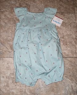 Carter's baby girl romper new