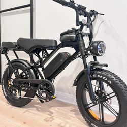 New Adult Electric Bike 1500W Peak, 48v, 15ah Battery, 20in Tires, 32mph, Twist Throttle