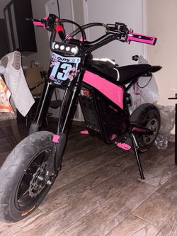 Heybike villain with supermotos, modded almost brand new