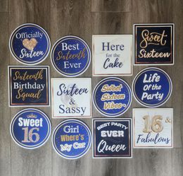 Sweet 16 Photobooth Props
