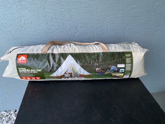 Ozark Trail 15' x 15' 8-Person Bell Tent with String Lights, 22.57 lbs