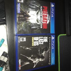 Ps4 Games Last Of Us And Predator Hunting Grounds