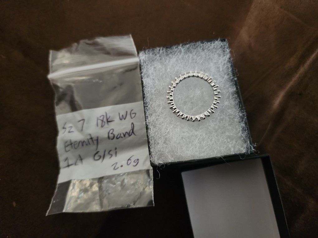 18k Eternity Ring With Natural Diamonds 1 Ct