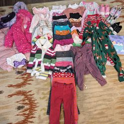 Girls Clothes Lot 24mo-2T