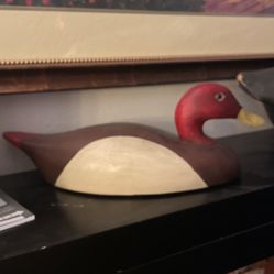 Red Wooden Duck