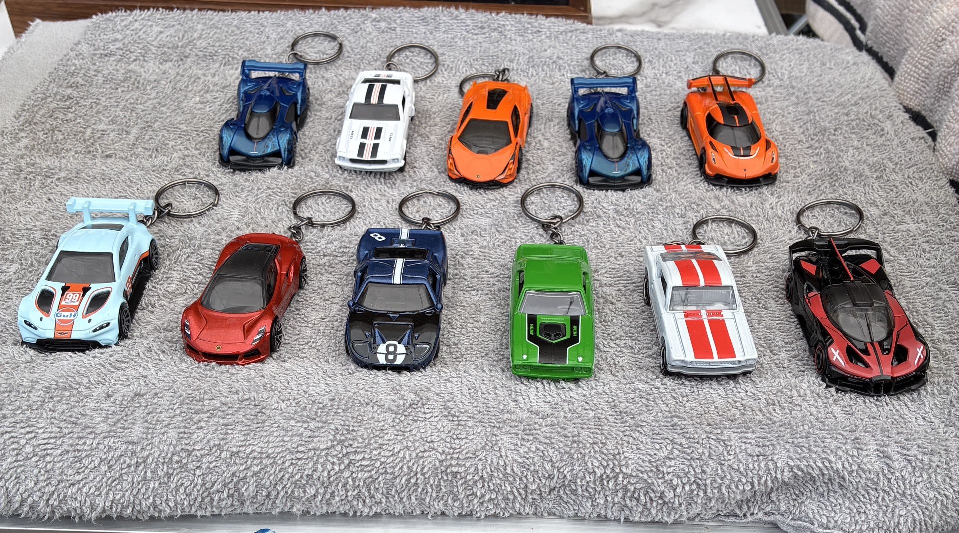 Hand Crafted Hot Wheels Keychains - Brand New