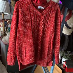 Red Multi Sweater (size M)