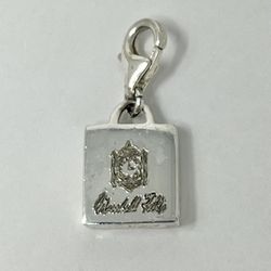 Vintage Marshall Field's 925 Sterling Silver Shopping Bag Tote Charm