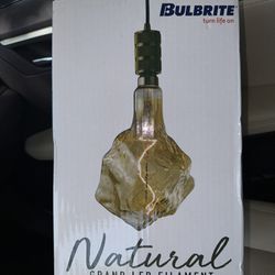 Bulbrite 60Watt Equivalent Glacier Amber Light Dimmable LED Grand Filament Light