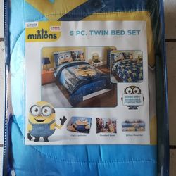 Minions Twin Bed Set Brand New