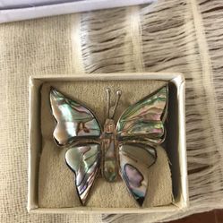 sterling silver butterfly pendant