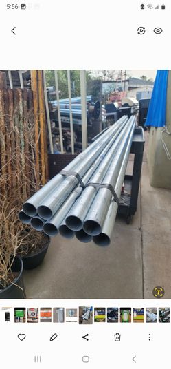 Bundle of Galvanized Steel Conduit Pipes