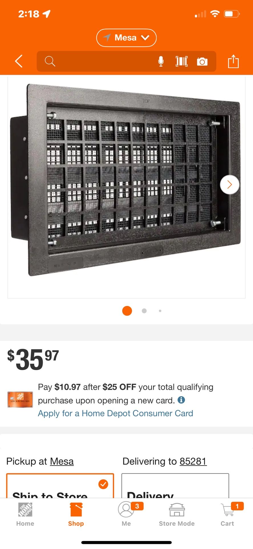 Whole Home Masterflow Crawl space Vents X6