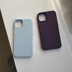 2 silicone Iphone 13 phone case