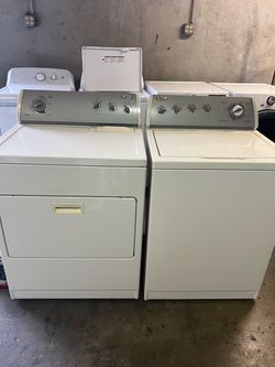 WHIRLPOOL WASHER AND ELECTRIC DRYER