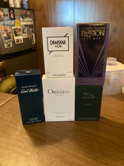 5 New Men's 1980s Colognes: Davidoff, Calvin Klein, Jaguar, Elizabeth Taylor, Guy Laroche