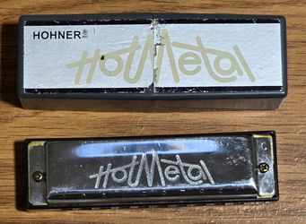 Hohner Hot Metal Harmonica – Key of C – 10 Hole Diatonic – Pre-Owned
