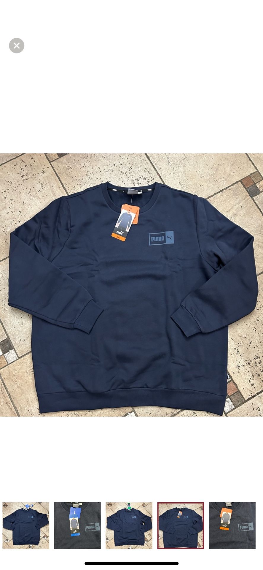 NWT Puma men’s fleece sweatshirt Size XXL