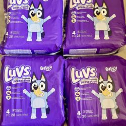 Luvs 4 Packs Size 4