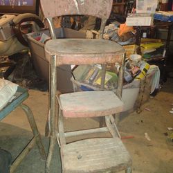 Vintage Or Antique Step Stool Chair