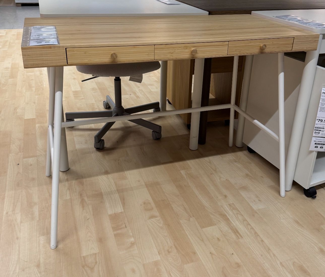 IKEA Lillasen desk, like new no scratch, $70 (Orig price $199+tax).